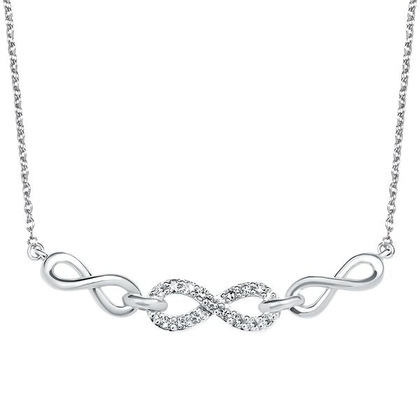 Sterling Silver Diamond Pendant