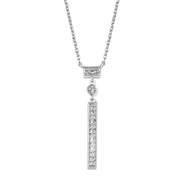 Sterling Silver Diamond Pendant