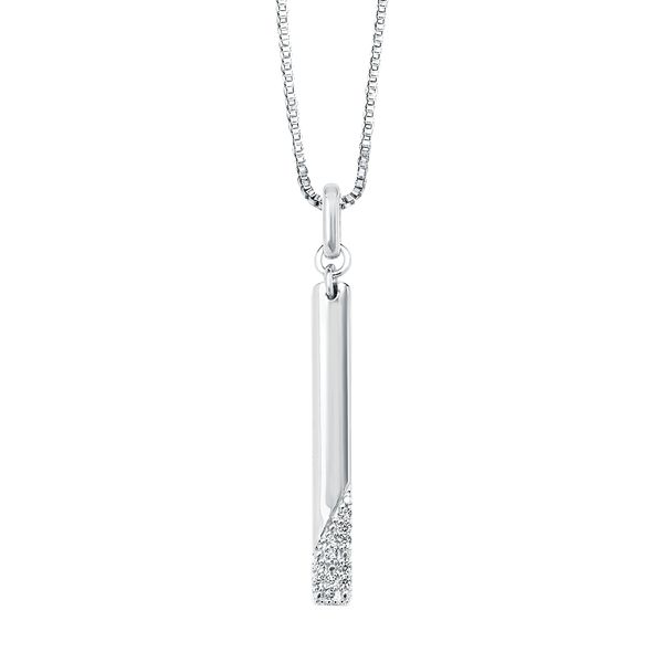 Sterling Silver Diamond Pendant