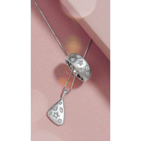Sterling Silver Diamond Pendant - Image 2