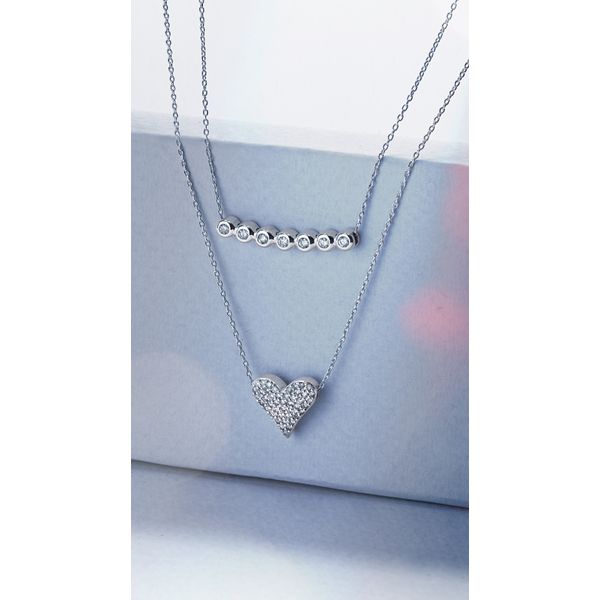 Sterling Silver Diamond Pendant - Image 3