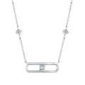 Sterling Silver Diamond Pendant