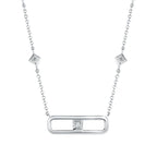 Sterling Silver Diamond Pendant