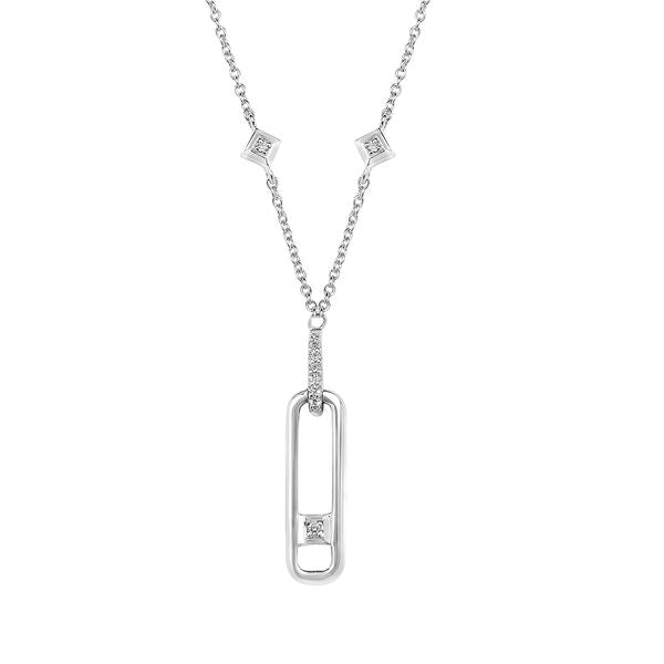 Sterling Silver Diamond Pendant