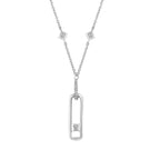 Sterling Silver Diamond Pendant