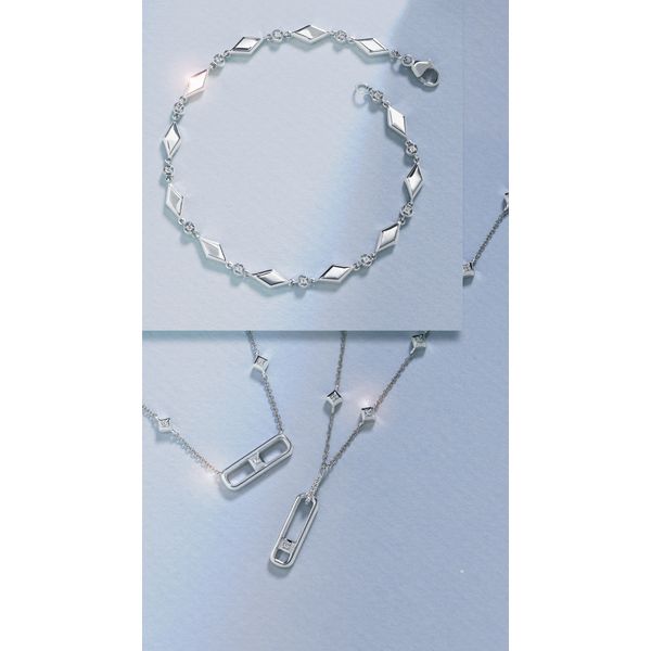 Sterling Silver Diamond Pendant - Image 2