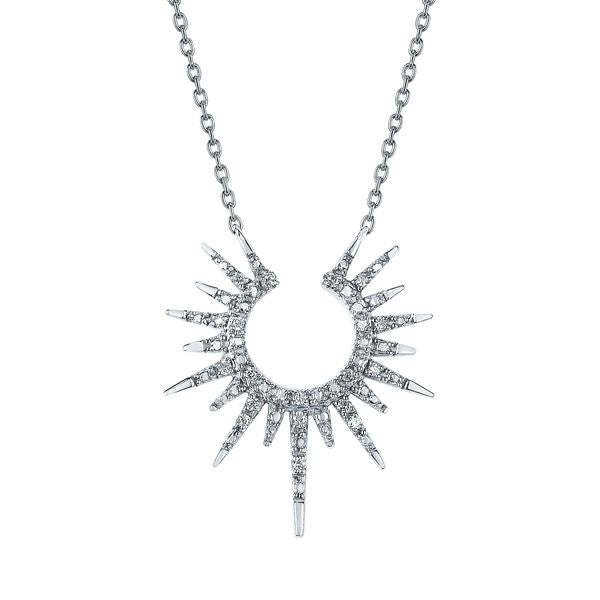 Sterling Silver Diamond Pendant