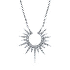 Sterling Silver Diamond Pendant