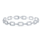 Sterling Silver Diamond Bracelet