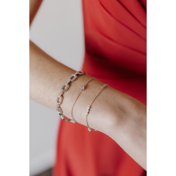 Sterling Silver Diamond Bracelet - Image 5