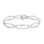 Sterling Silver Diamond Bracelet