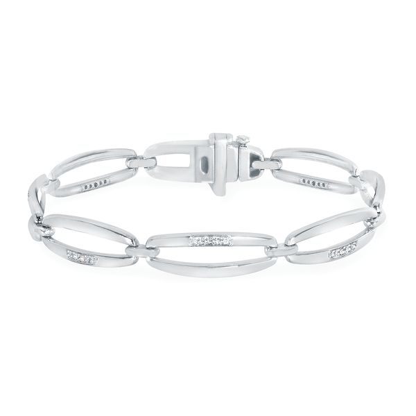 Sterling Silver Diamond Bracelet