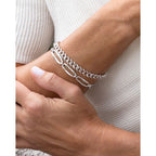 Sterling Silver Diamond Bracelet - Image 2