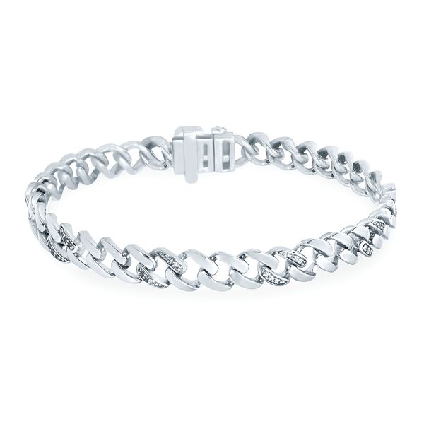 Sterling Silver Diamond Bracelet