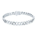 Sterling Silver Diamond Bracelet