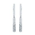 Sterling Silver Diamond Earrings
