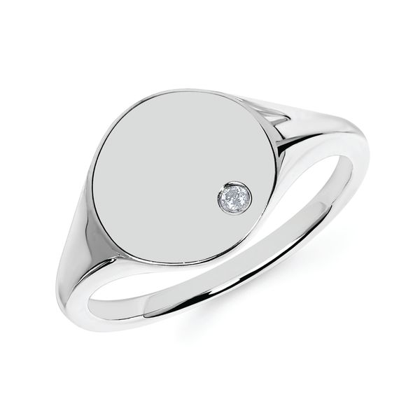 Sterling Silver Diamond Ring