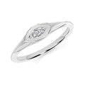 Sterling Silver Diamond Ring