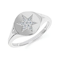 Sterling Silver Diamond Ring