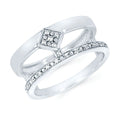 Sterling Silver Diamond Ring