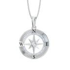 Sterling Silver Diamond Pendant