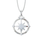 Sterling Silver Diamond Pendant