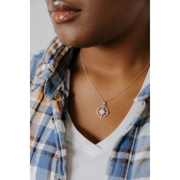 Sterling Silver Diamond Pendant - Image 2
