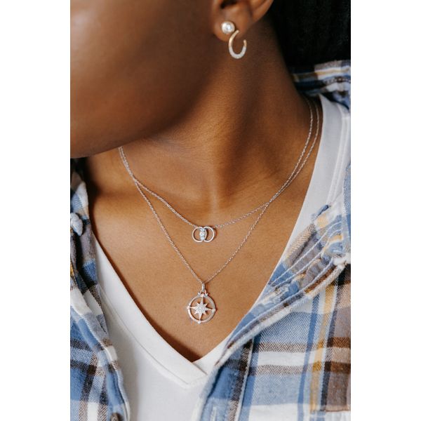 Sterling Silver Diamond Pendant - Image 4