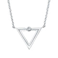 Sterling Silver Diamond Pendant