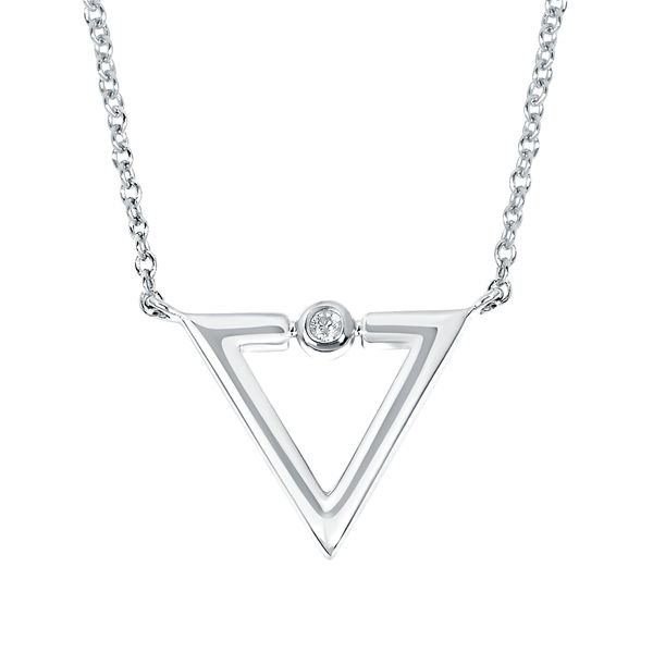 Sterling Silver Diamond Pendant