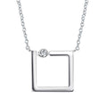 Sterling Silver Diamond Pendant