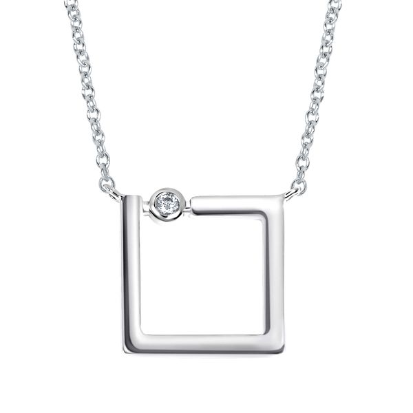 Sterling Silver Diamond Pendant