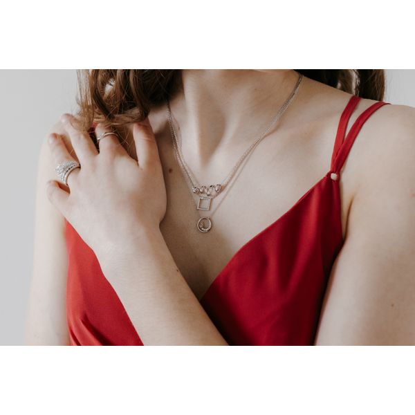 Sterling Silver Diamond Pendant - Image 2