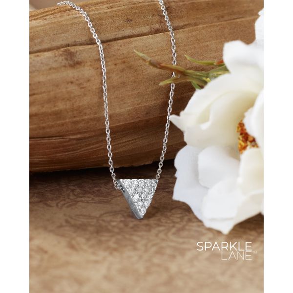Sterling Silver Diamond Pendant - Image 2