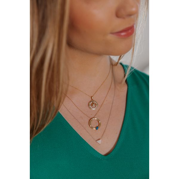 Sterling Silver Diamond Pendant - Image 4