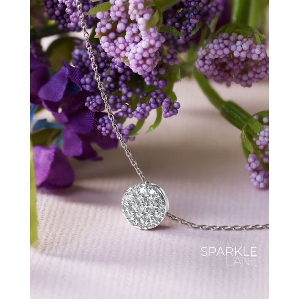 Sterling Silver Diamond Pendant - Image 2