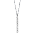 Sterling Silver Diamond Pendant