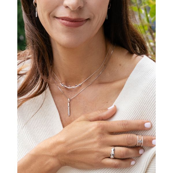 Sterling Silver Diamond Pendant - Image 4