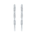 Sterling Silver Diamond Earrings
