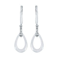 Sterling Silver Diamond Earrings