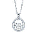 14k White Gold Diamond Pendant