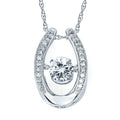 14k White Gold Diamond Pendant