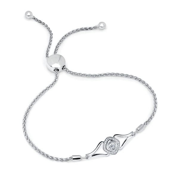Sterling Silver Diamond Bracelet