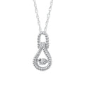 Sterling Silver Diamond Pendant