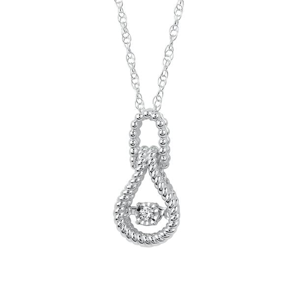Sterling Silver Diamond Pendant