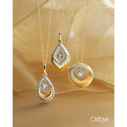 14k Yellow Gold Diamond Pendant - Image 2