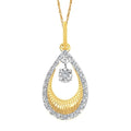 14k Yellow Gold Diamond Pendant