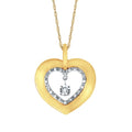 14k Yellow Gold Diamond Pendant