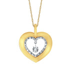 14k Yellow Gold Diamond Pendant