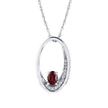 Sterling Silver Gemstone Pendant